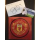 Signed card by Danny Webber the Manchester United footballer